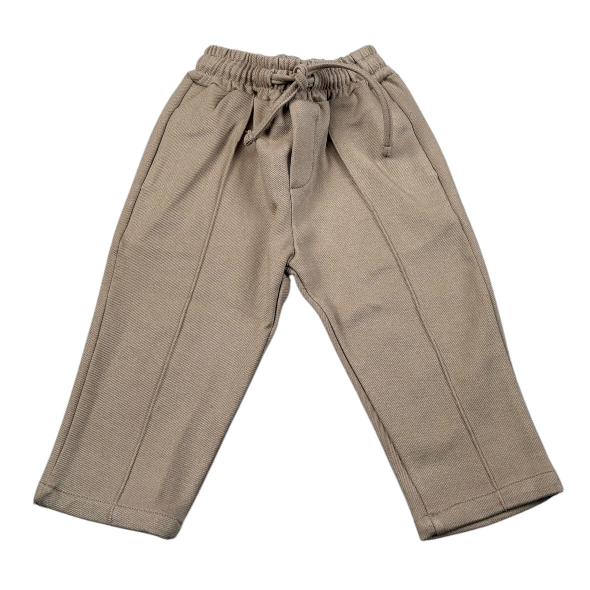 U+È Pantalone tinta unita con Elastico In Vita Beige per Neonato UEM0616 BEIGE U+è 