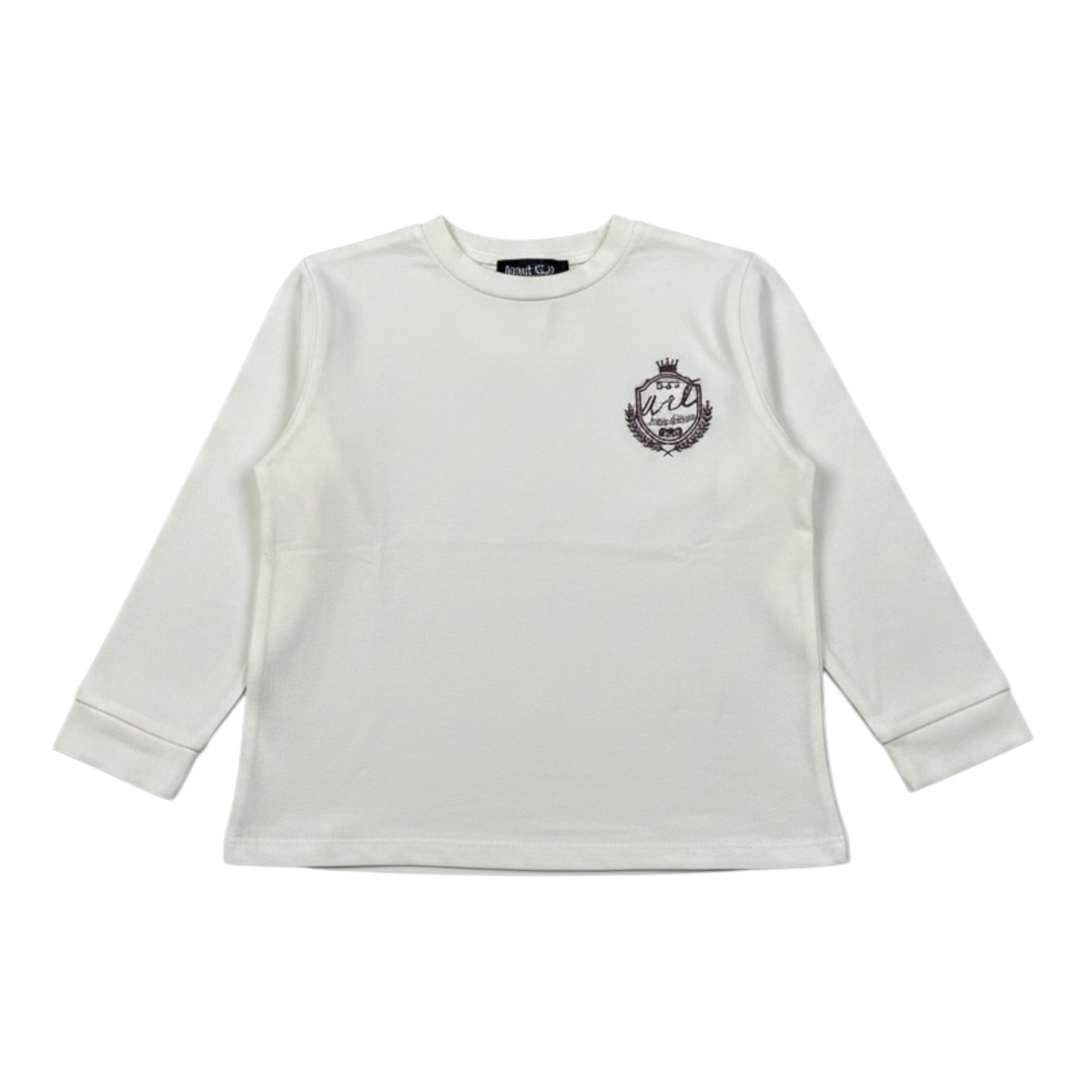 M+E' Shirt Girocollo tinta unita con Ricami Panna per Neonato UEM0620N PANNA M+E' 