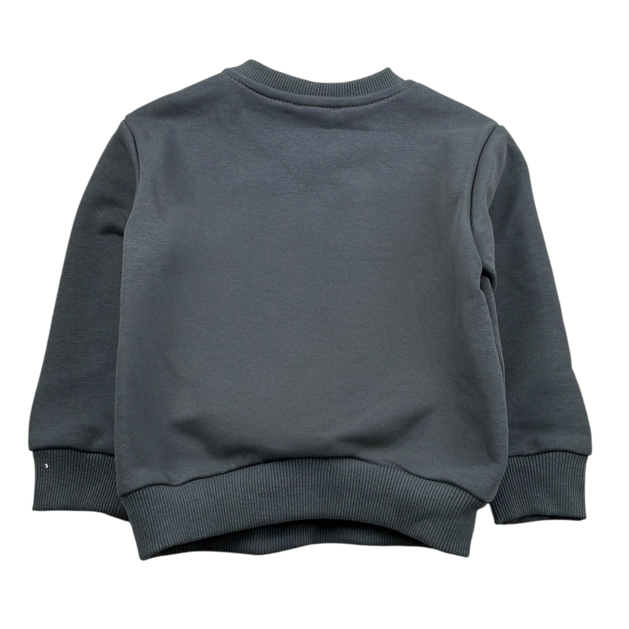 U+È Felpa tinta unita con Stampa Grigio per Bambino UEM0625J GRIGIO U+è 