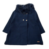 Mac Ilusion Cappotto tinta unita con Cappuccio Blu per Bambina 8697HHJ BLU MAC  ILUSION 