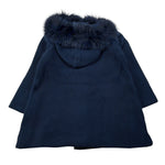 Mac Ilusion Cappotto tinta unita con Cappuccio Blu per Bambina 8697HHJ BLU MAC  ILUSION 