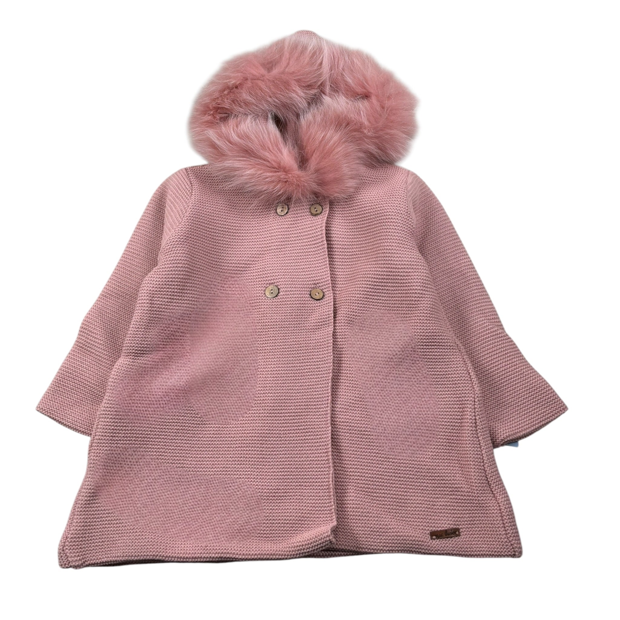 Mac Ilusion Cappotto tinta unita con Cappuccio Rosa per Bambina 8697HHJ ROSA MAC  ILUSION 