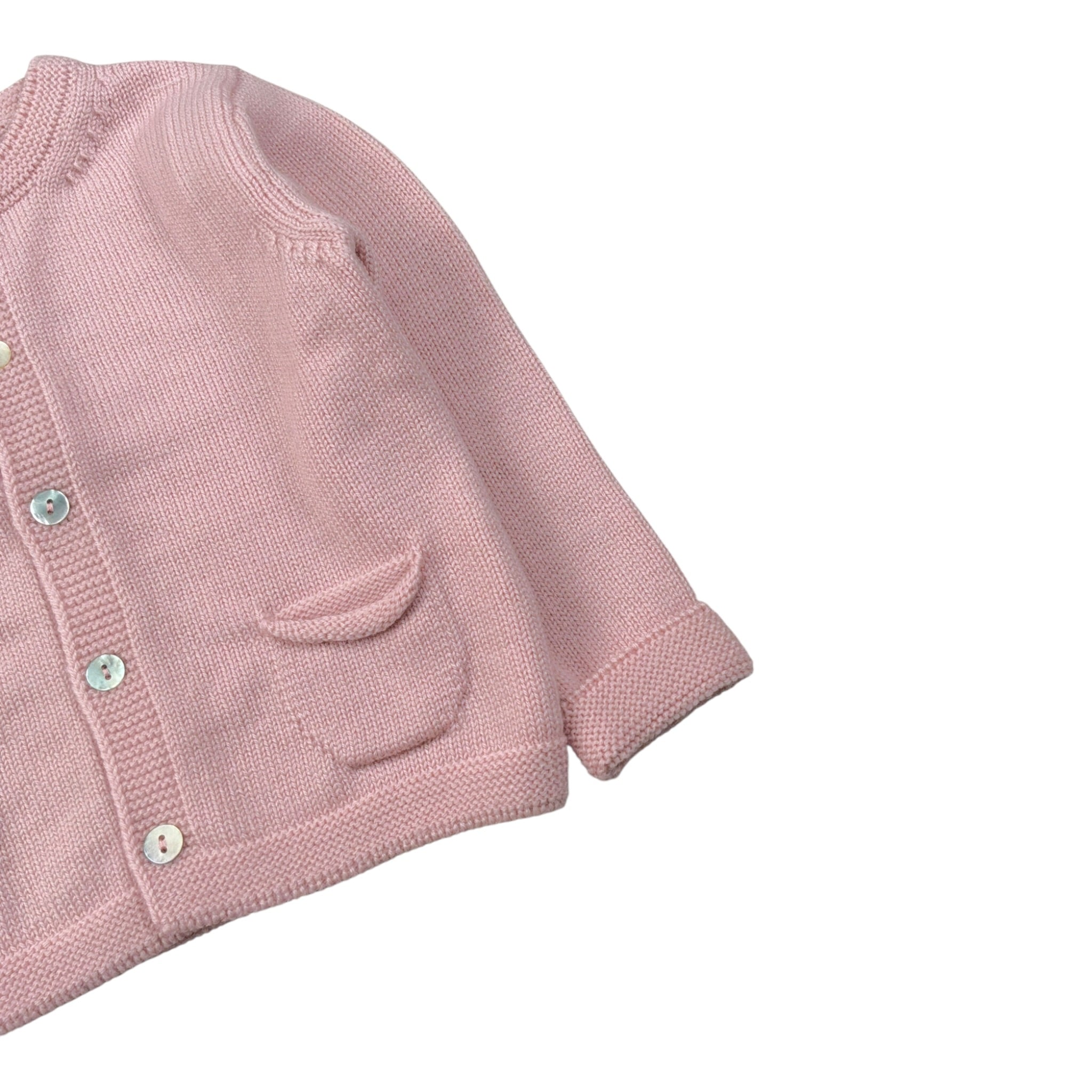 Maglifici Di Verona Cardigan tinta unita con Bottoni Rosa per Neonata 045222 ROSA MAGLIFICI DI VERONA 