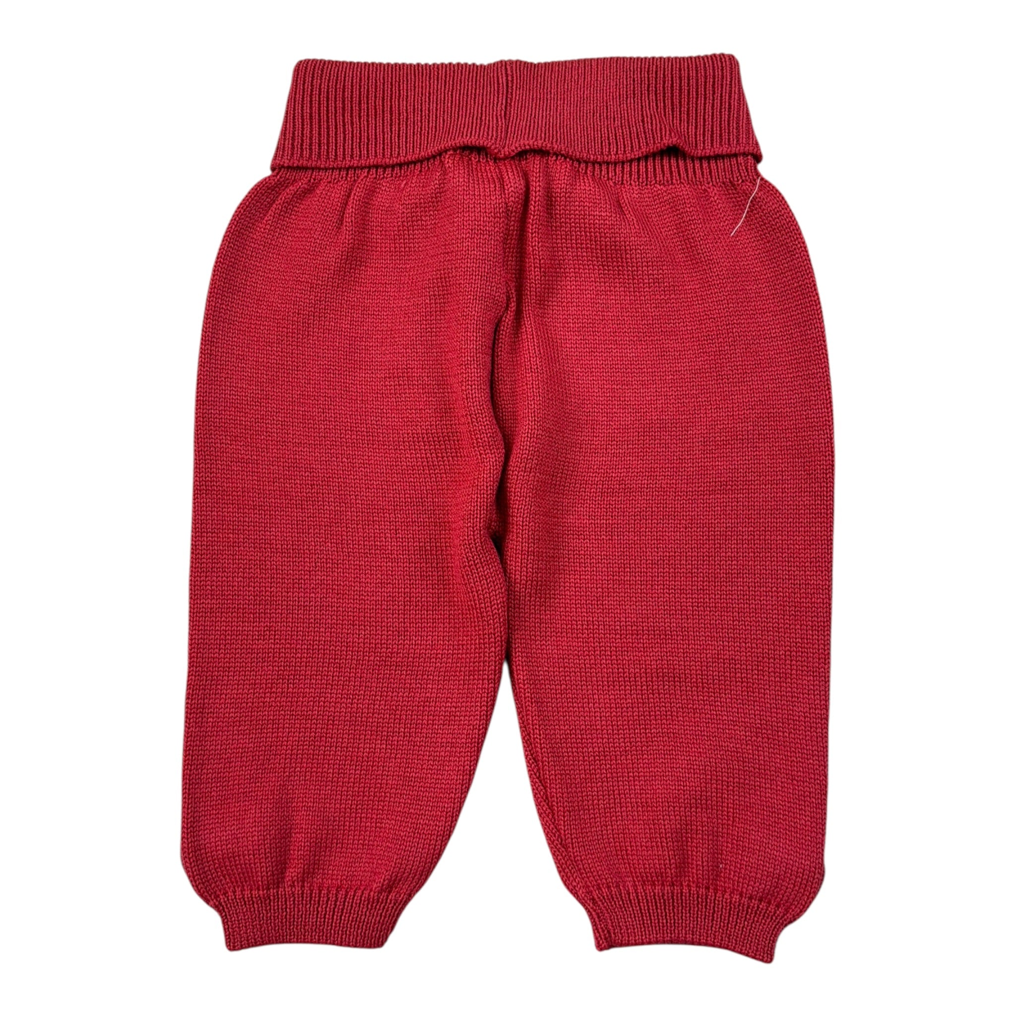 Maglifici Di Verona Pantalone tinta unita con Fiocco Rosso per Neonata 045245 ROSSO MAGLIFICI DI VERONA 