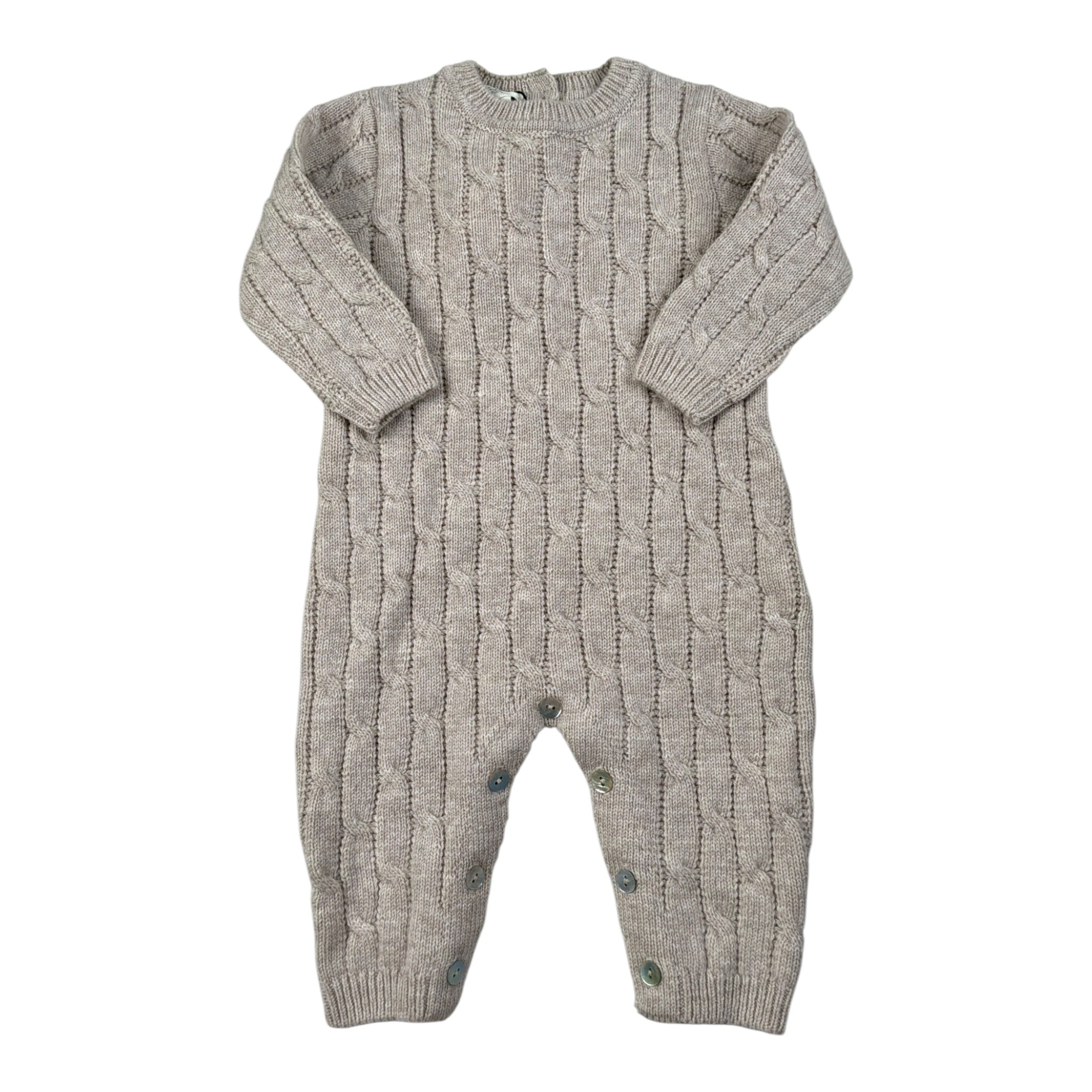 Maglifici Di Verona Tutina In Maglia tinta unita Beige per Neonato 045274 BEIGE MAGLIFICI DI VERONA 