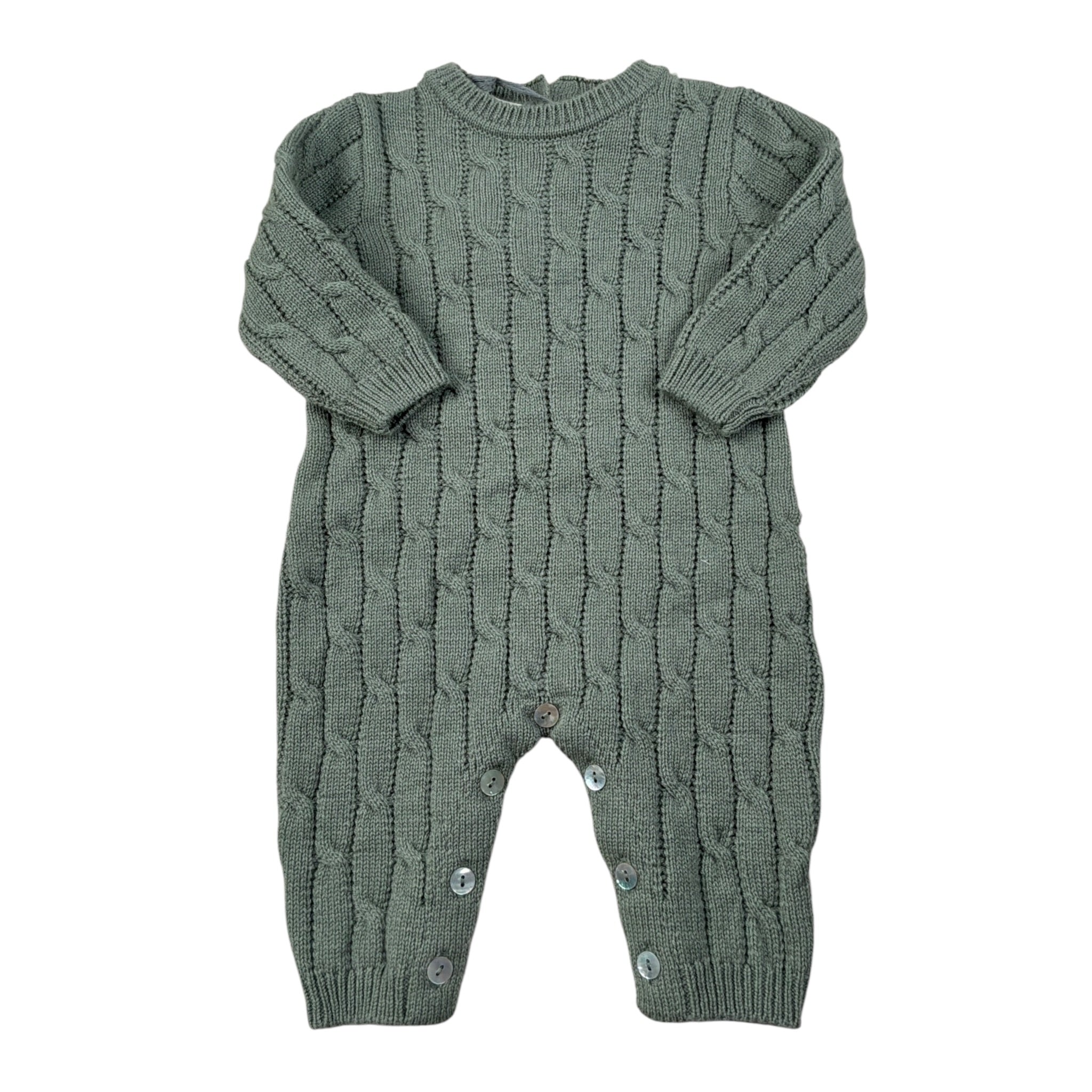Maglifici Di Verona Tutina In Maglia tinta unita Verde per Neonato 045274 VERDE MAGLIFICI DI VERONA 
