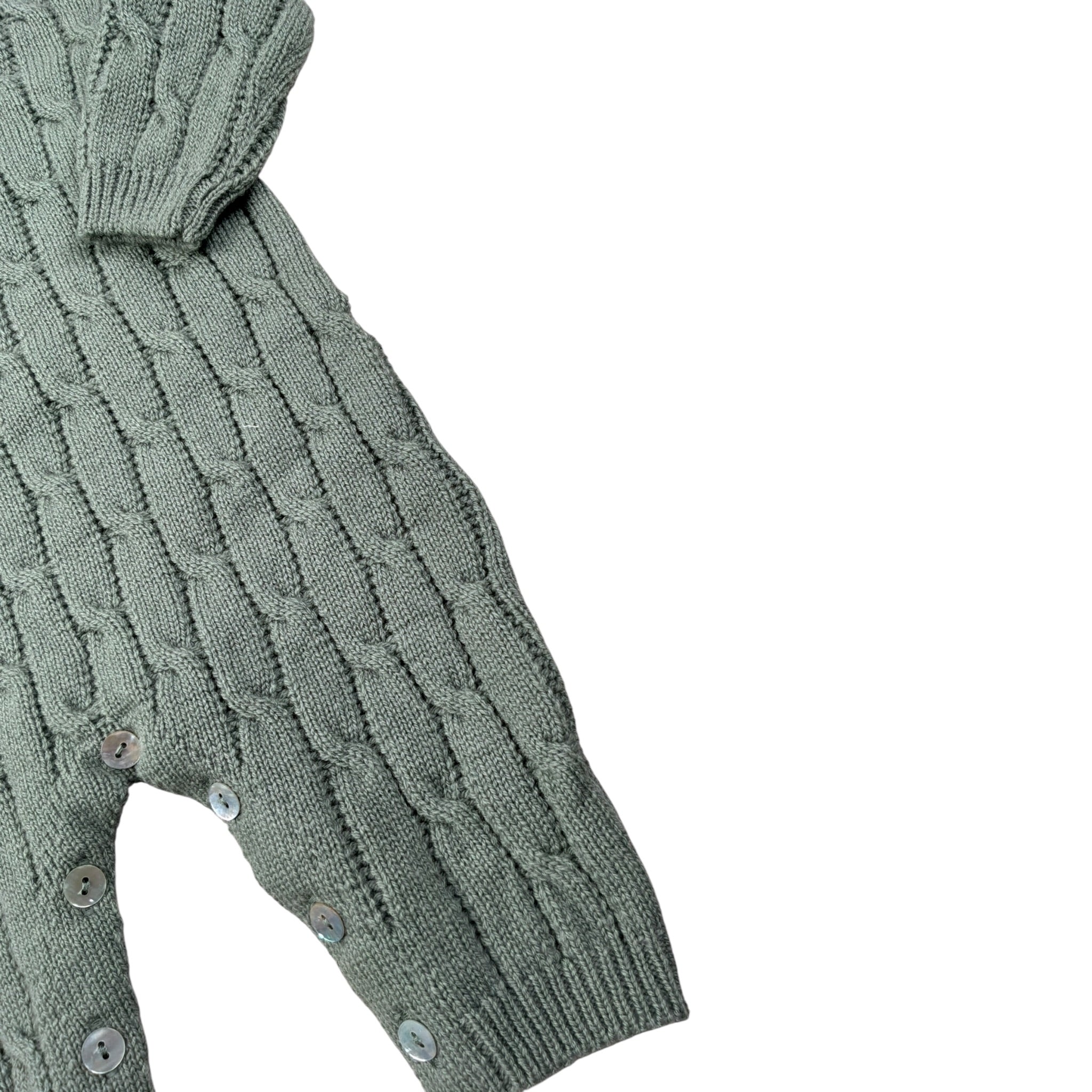 Maglifici Di Verona Tutina In Maglia tinta unita Verde per Neonato 045274 VERDE MAGLIFICI DI VERONA 