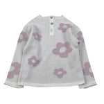 Maglifici Di Verona Maglia tinta unita con Stampa Fiori Bianco per Neonata 045334 BIANCO MAGLIFICI DI VERONA 