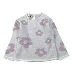 Maglifici Di Verona Maglia tinta unita con Stampa Fiori Bianco per Neonata 045334 BIANCO MAGLIFICI DI VERONA 