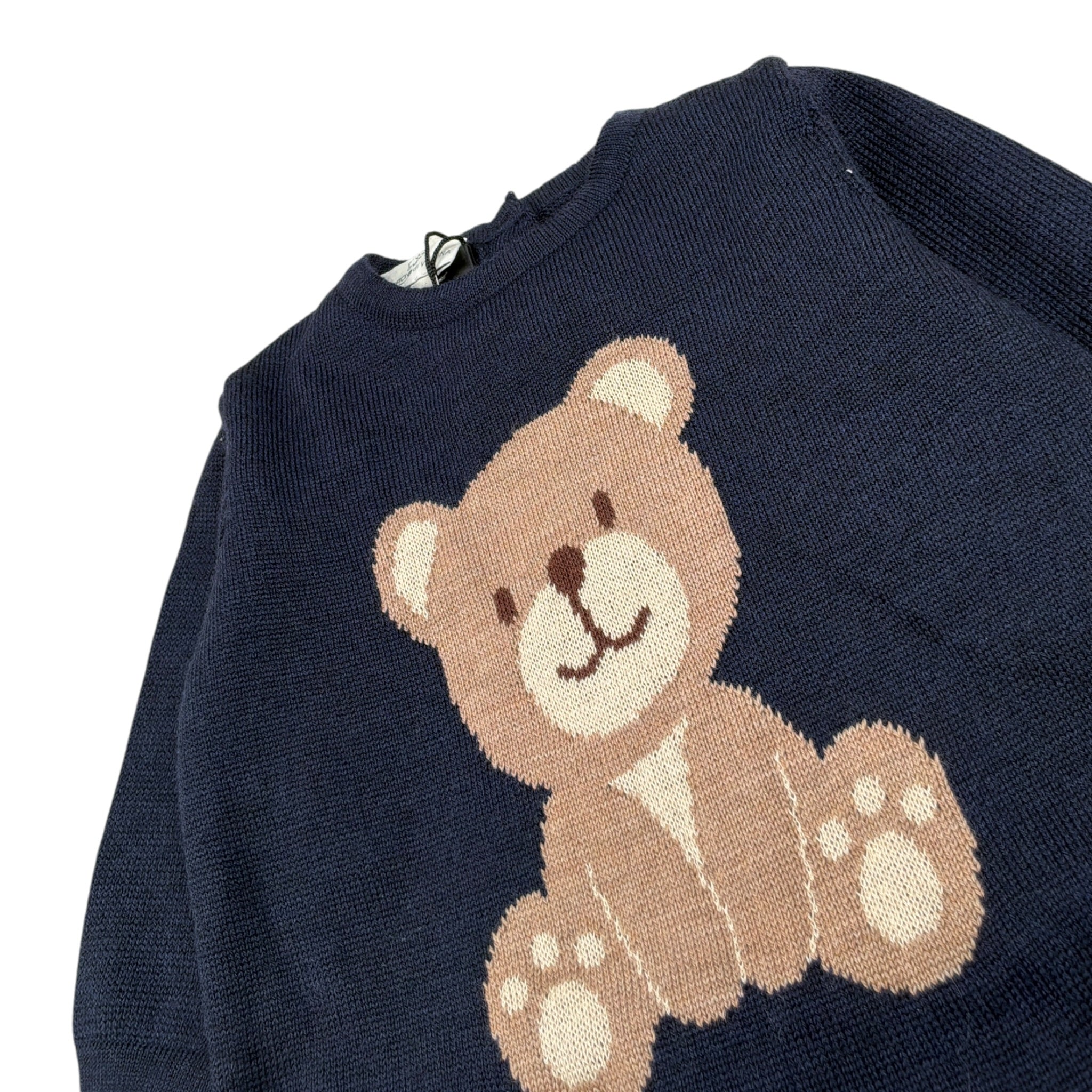 Maglifici Di Verona Tutina tinta unita con Orso Blu per Neonato 045418 BLU MAGLIFICI DI VERONA 
