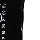 Maison Margiela Abito Giromanica tinta unita con Stampa Nero per Bambina M60850MM02X NERO MAISON MARGIELA 