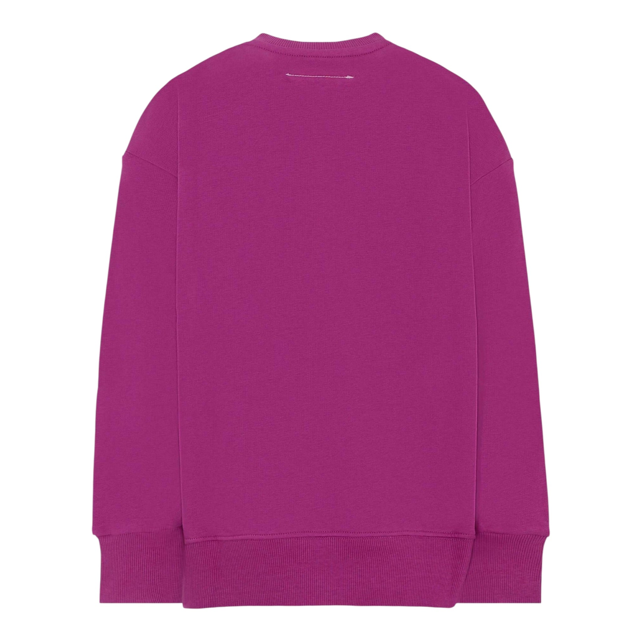 Maison Margiela Felpa Chiusa Girocollo tinta unita con Logo Viola per Bambina M60896 VIOLA MAISON MARGIELA 