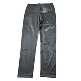 Manila Grace Leggins tinta unita In Ecopelle Nero per Bambina JFJF24P065 NERO MANILA GRACE 