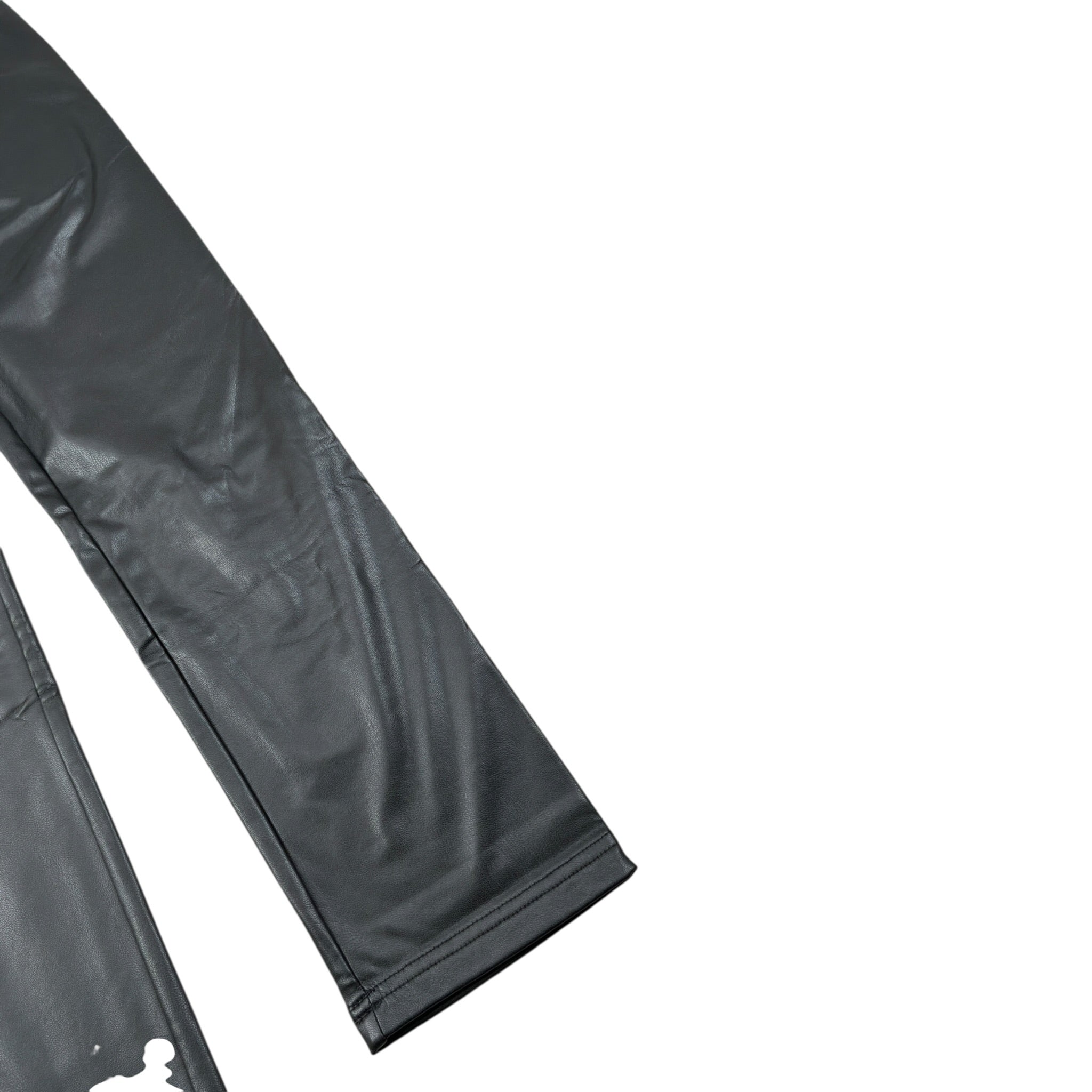 Manila Grace Leggins tinta unita In Ecopelle Nero per Bambina JFJF24P065 NERO MANILA GRACE 