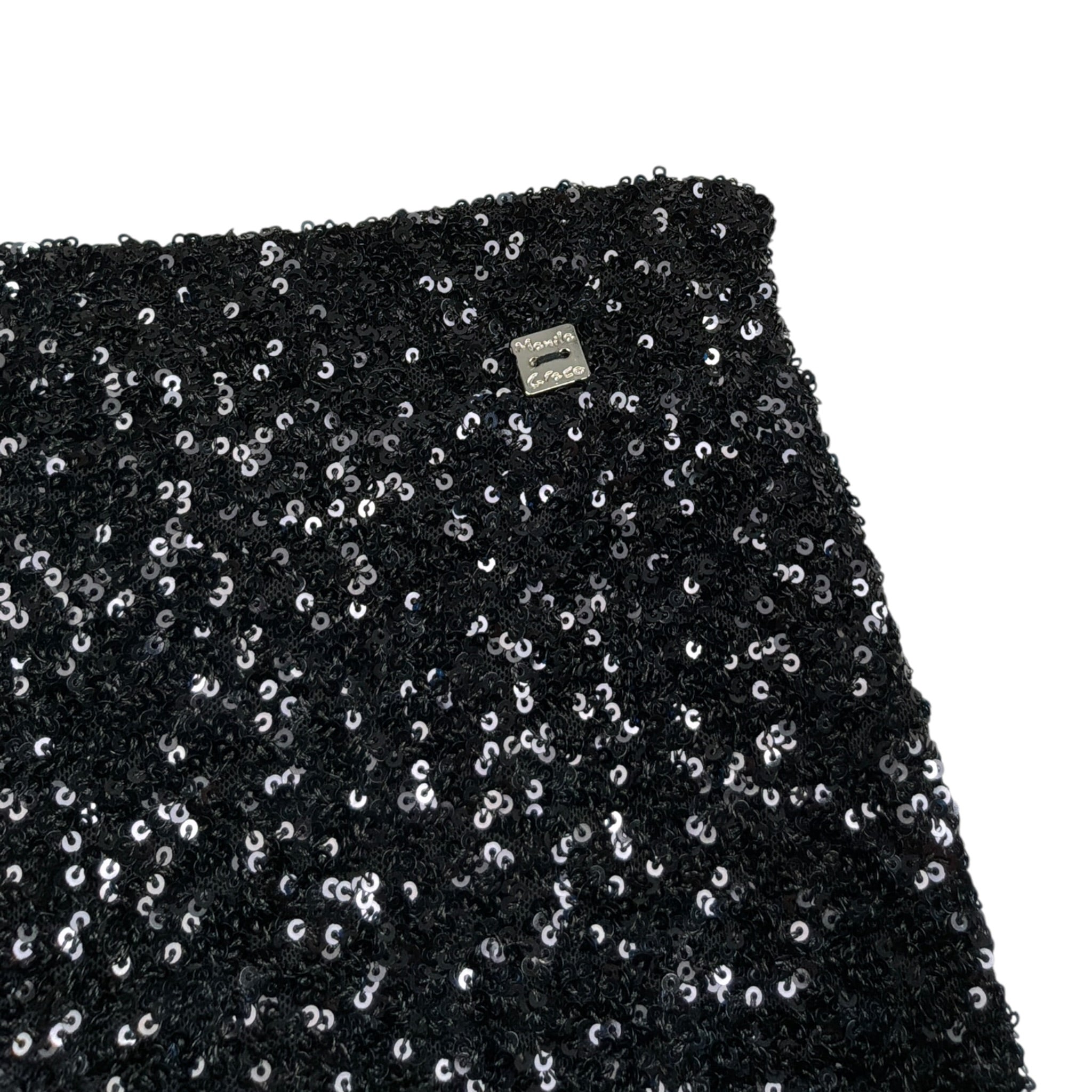 Manila Grace Short Paillettato Tint Unita Nero per Bambina M2970W25X NERO MANILA GRACE 