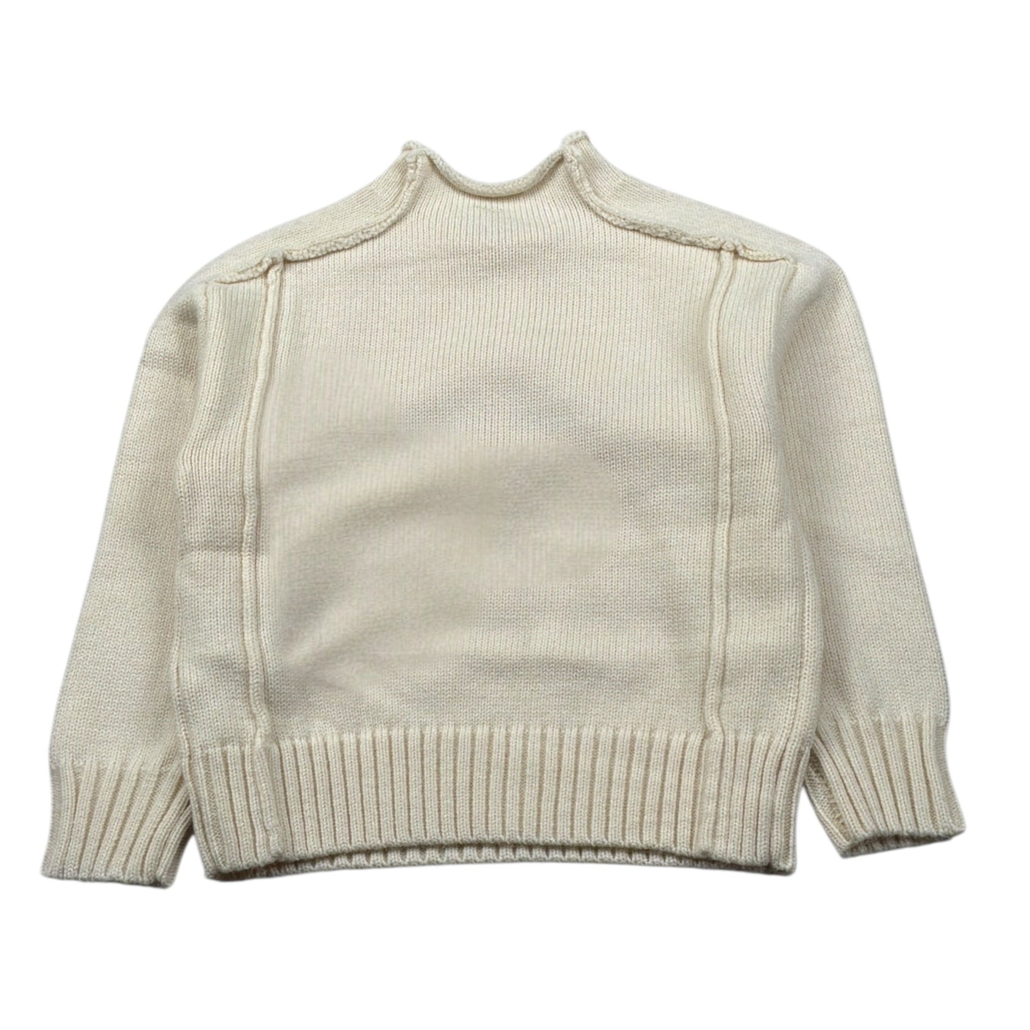 Manila Grace Maglia Mezzocollo tinta unita Crema per Bambina MFBF24M212 CREMA MANILA GRACE 