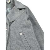 Manila Grace Cappotto tinta unita Doppiopetto Grigio per Bambina MFJF24C150 GRIGIO MANILA GRACE 