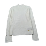 Manila Grace Maglia tinta unita Mezzo Collo Panna per Bambina MFJF24M070 PANNA MANILA GRACE 