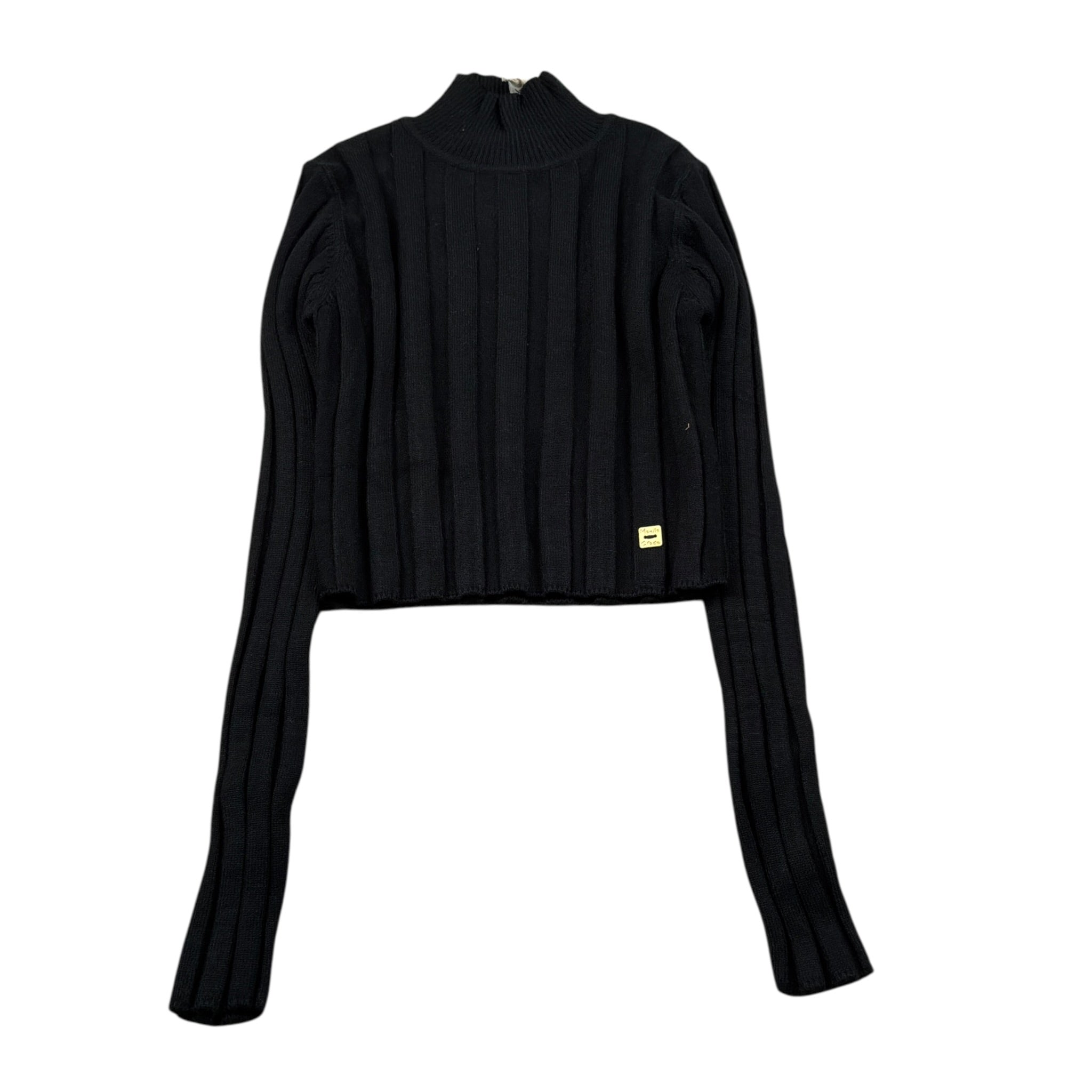 Manila Grace Maglia tinta unita Mezzo Collo Nero per Bambina MFJF24M174 NERO MANILA GRACE 