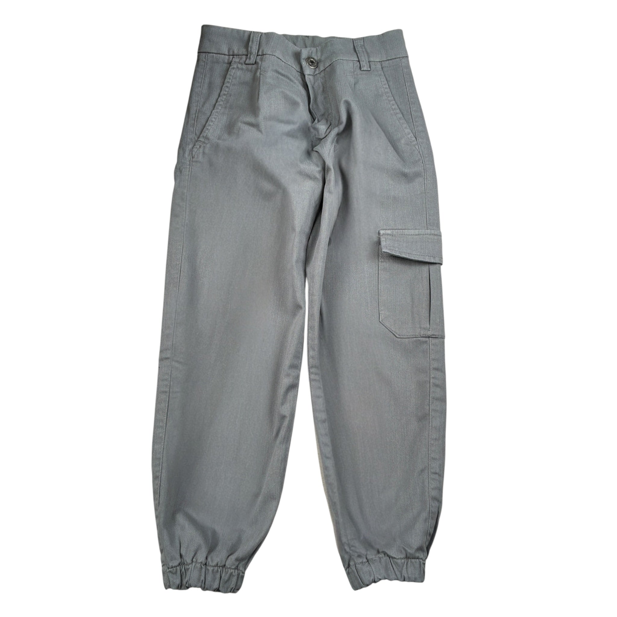 Manuel & Frank Pantalone tinta unita con Girovita Regolabile Grigio per Bambino MF1535BX GRIGIO MANUEL & FRANK 