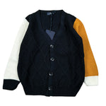 Manuel & Frank Cardigan Tricolore con Bottoni Blu per Neonato MF4371BN BLU MANUEL & FRANK 