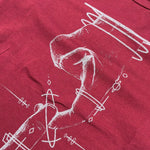 Manuel & Frank Shirt tinta unita Girocollo con Stampa Bordeaux per Bambino MF7003B BORDEAUX MANUEL & FRANK 