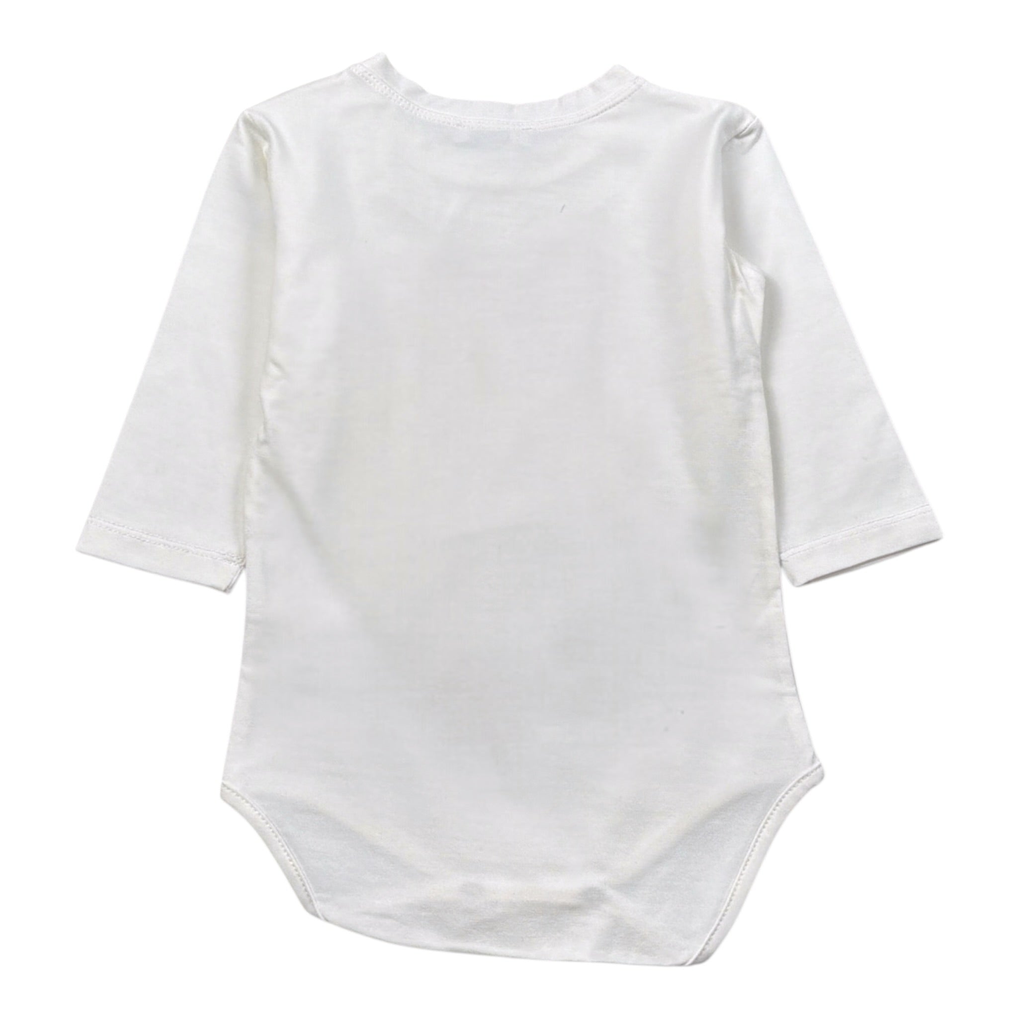 Manuel & Frank Body tinta unita con Stampa Manica Lunga Bianco per Neonato MF7248I BIANCO MANUEL & FRANK 