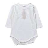 Manuel & Frank Body tinta unita con Stampa Manica Lunga Bianco per Neonato MF7248I BIANCO MANUEL & FRANK 