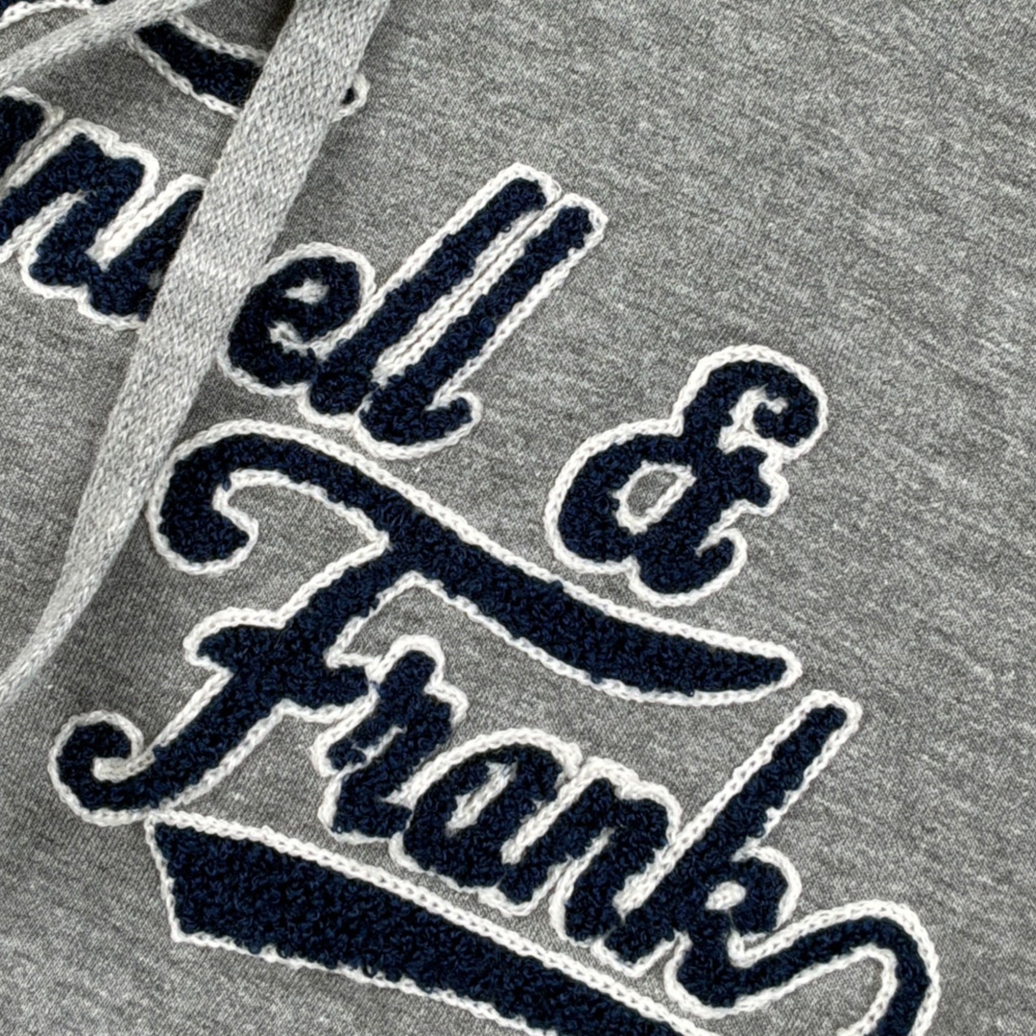 Manuel & Frank Felpa tinta unita con Cappuccio E Stampa Grigio per Bambino MF8046B GRIGIO MANUEL & FRANK 