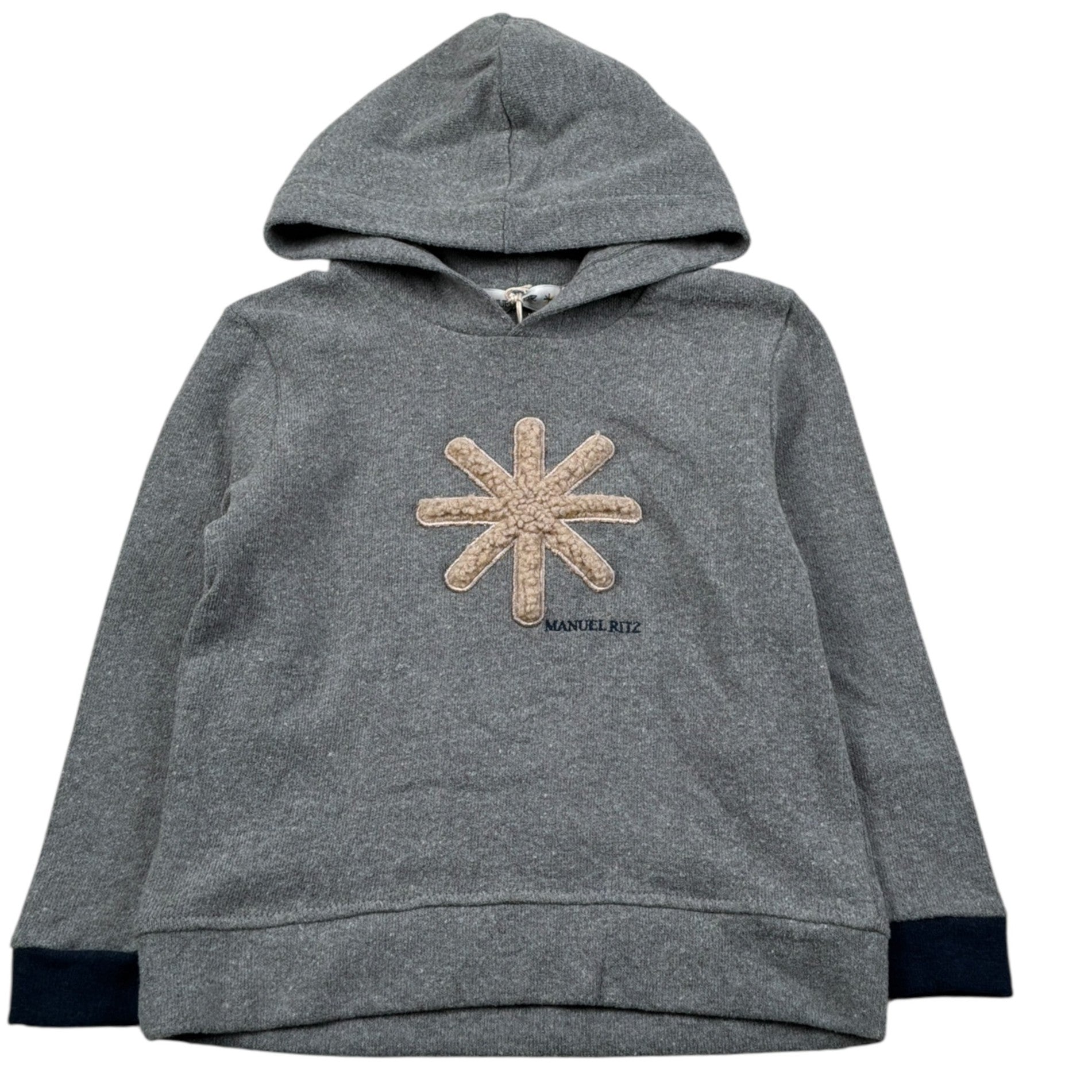 Manuel Ritz Felpa Chiusa con Cappuccio tinta unita Grigio per Neonato MR2803N GRIGIO MANUEL RITZ 