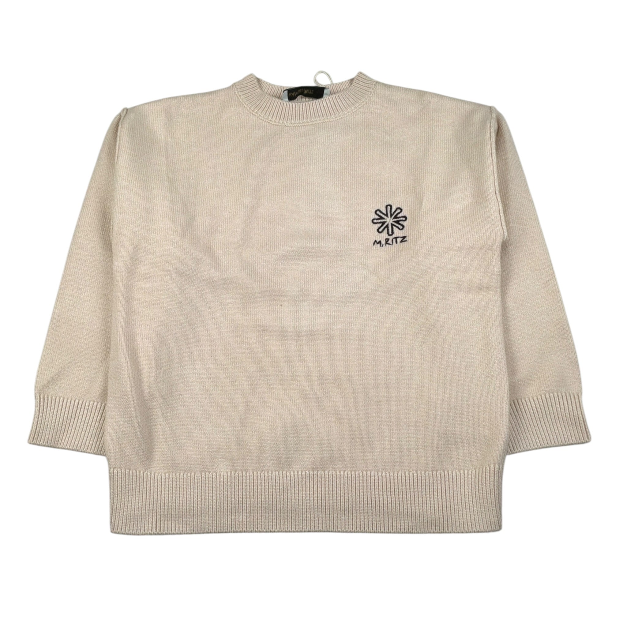 Manuel Ritz Maglia Girocollo tinta unita Crema per Bambino MR3144XX CREMA MANUEL RITZ 