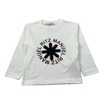 Manuel Ritz Shirt Girocollo tinta unita con Logo Panna per Neonato MR3176 PANNA MANUEL RITZ 