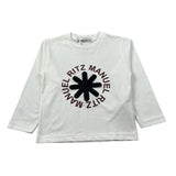 Manuel Ritz Shirt Girocollo tinta unita con Logo Panna per Neonato MR3176 PANNA MANUEL RITZ 