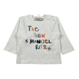 Manuel Ritz Shirt Girocollo tinta unita con Ricami Bianco per Neonato MR3182NX BIANCO MANUEL RITZ 