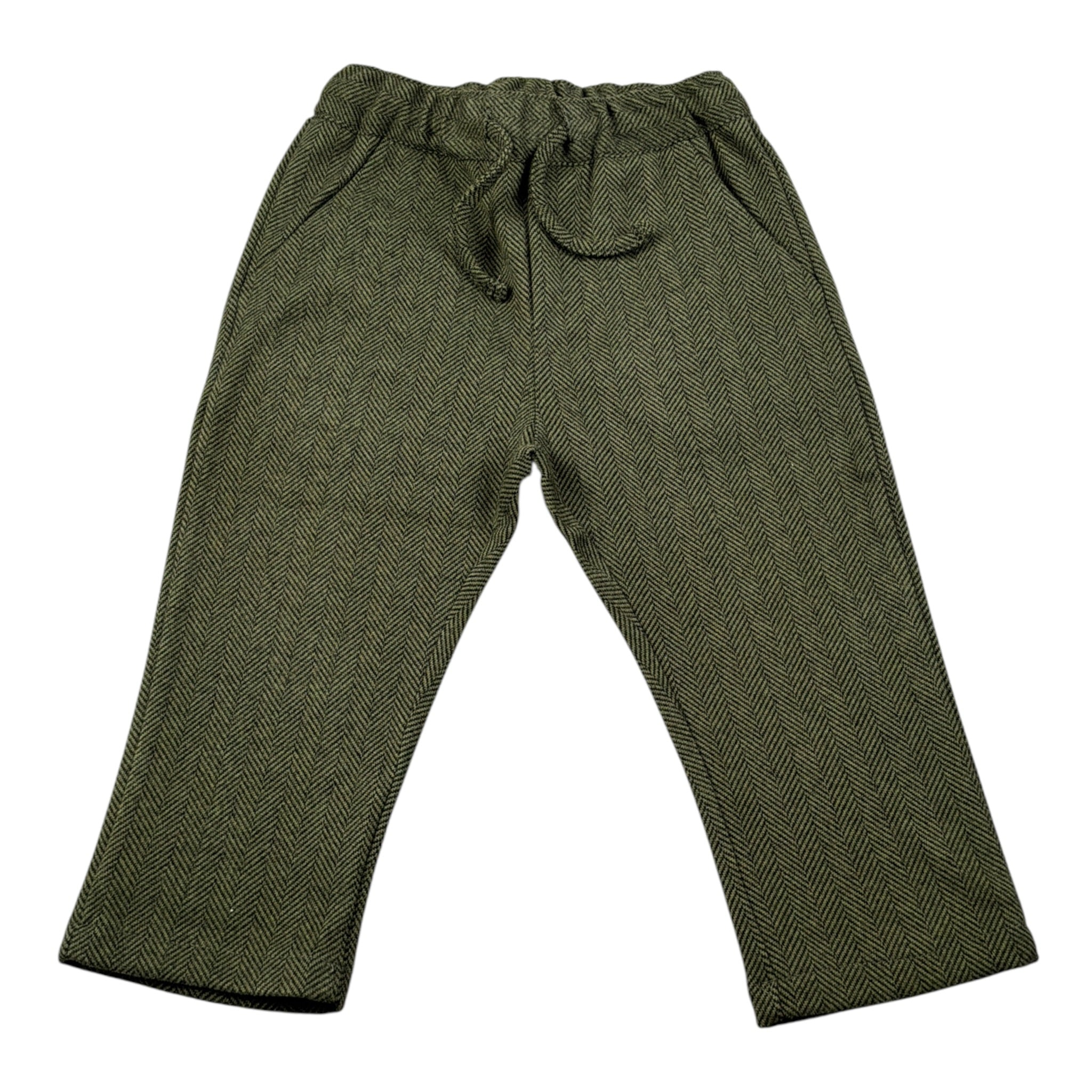 Manuel Ritz Pantalone tinta unita con Elastico In Vita Verde per Neonato MR3185XX VERDE MANUEL RITZ 