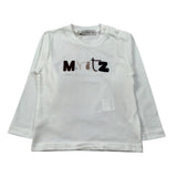 Manuel Ritz Shirt Girocollo tinta unita con Logo Panna per Neonato MR3238N PANNA MANUEL RITZ 