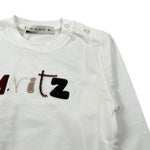 Manuel Ritz Shirt Girocollo tinta unita con Logo Panna per Neonato MR3238N PANNA MANUEL RITZ 