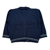 Manuell & Frank Cardigan tinta unita con Ricami Blu per Neonato MF4161I BLU MANUELL & FRANK 
