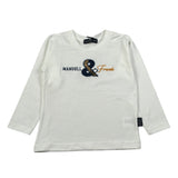 Manuell & Frank Shirt Girocollo tinta unita con Ricami Bianco per Bambino MF7308N BIANCO MANUELL & FRANK 