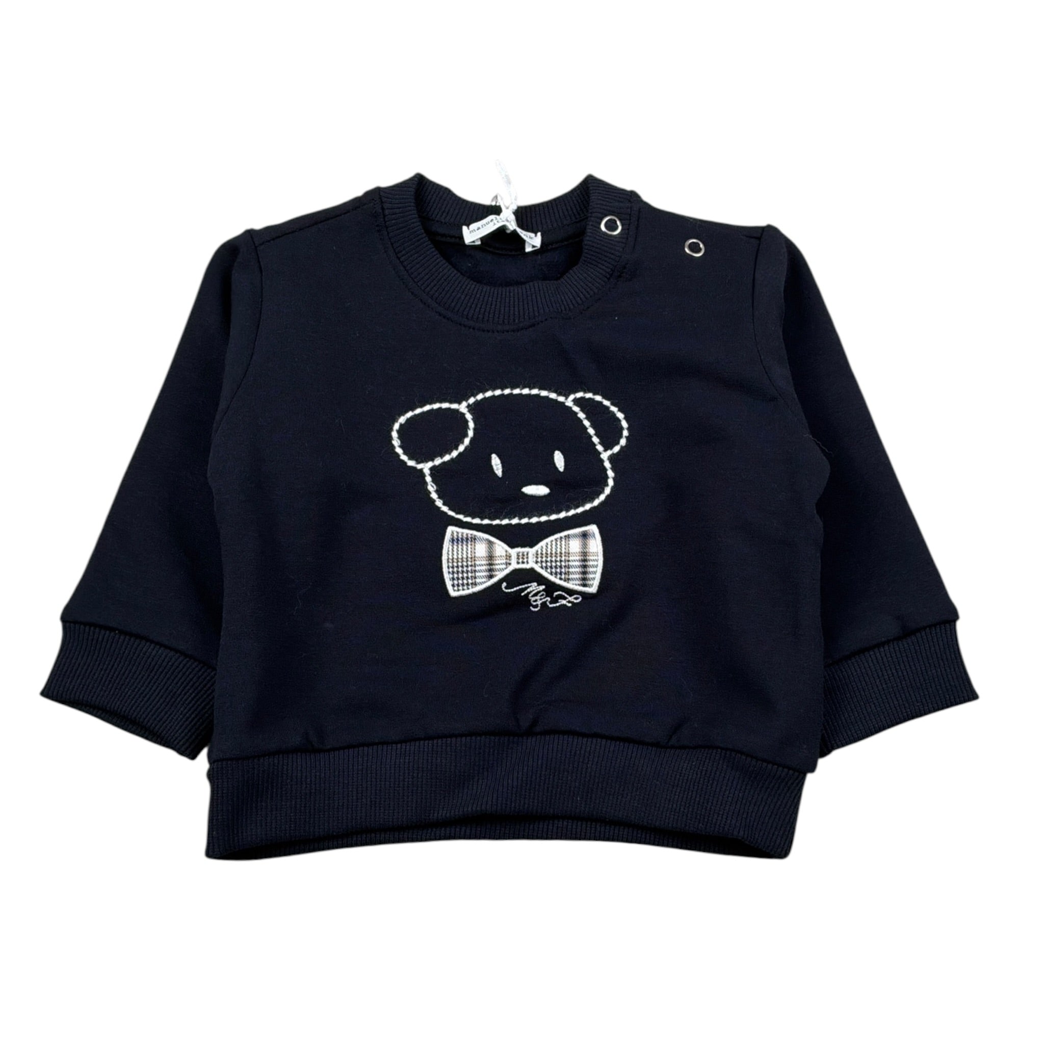 Manuell & Frank Felpa Chiusa Girocollo tinta unita Blu per Bambino MF8061IX BLU MANUELL & FRANK 