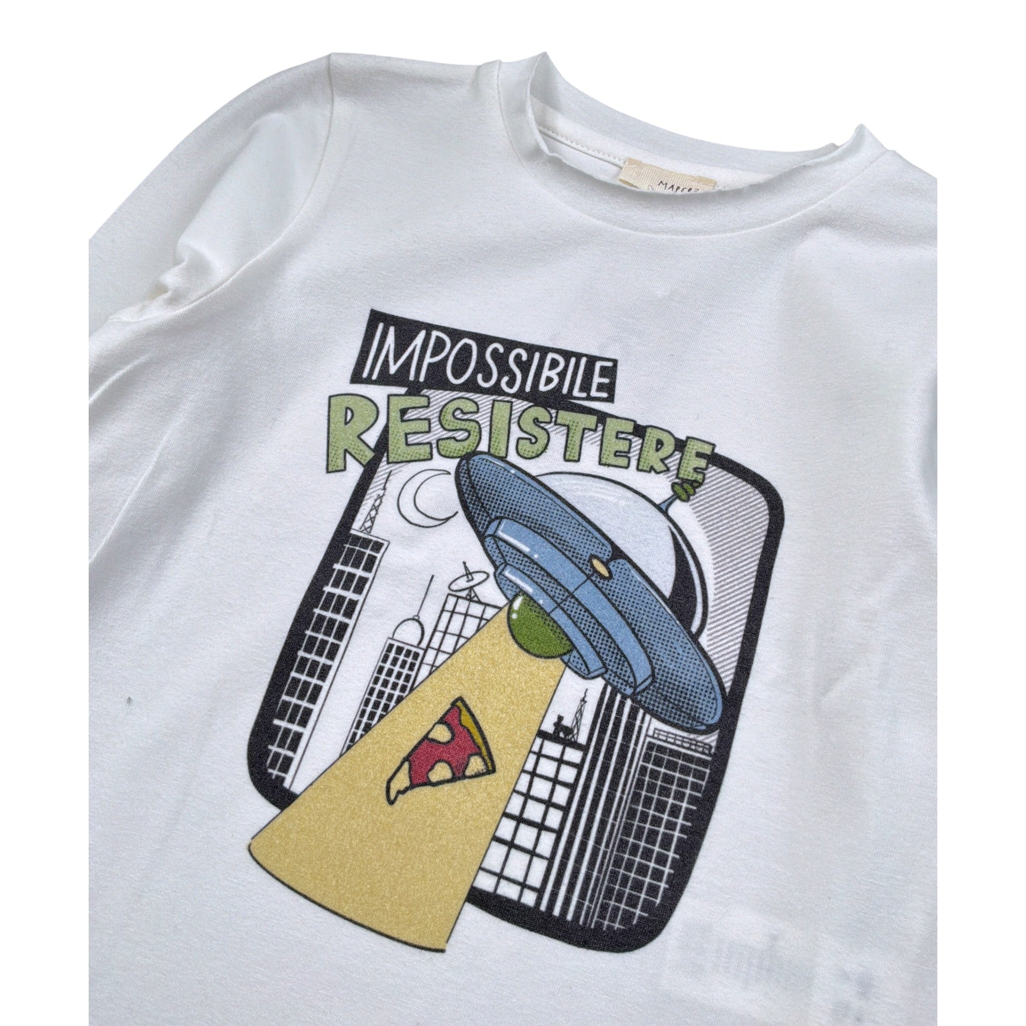 Mapero' Shirt tinta unita con Stampa Bianco per Neonato M32179N BIANCO MAPERO' 