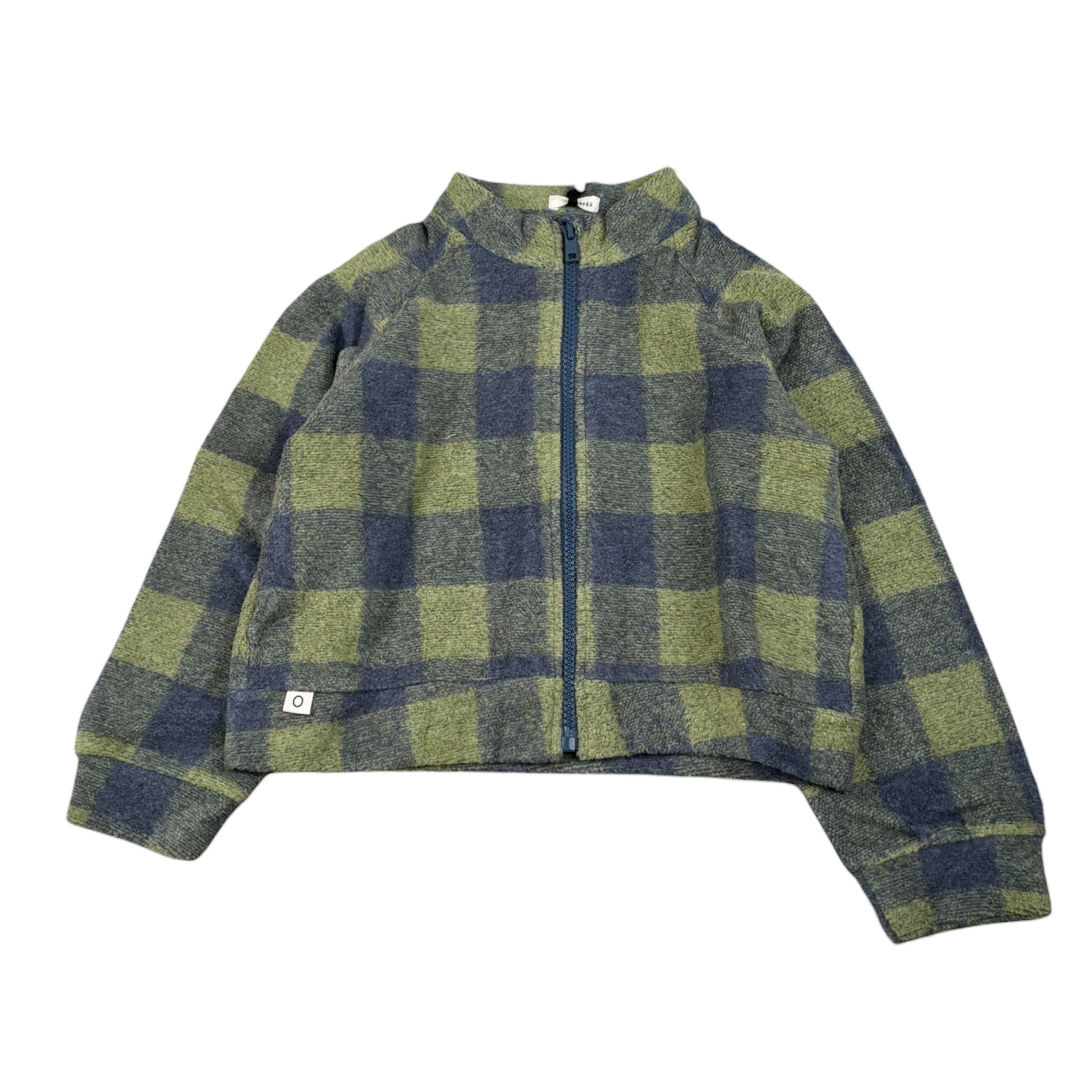 Mapero' Maglia tinta unita con Stampa E Zip Verde per Bambino M32331 VERDE MAPERO' 