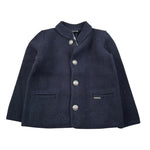 Marae Kids Cappotto tinta unita con Bottoni Blu per Bambina 3386 BLU MARAE KIDS 