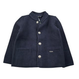 Marae Kids Cappotto tinta unita con Bottoni Blu per Bambina 3386 BLU MARAE KIDS 