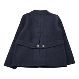 Marae Kids Cappotto tinta unita con Bottoni Blu per Bambina 3386 BLU MARAE KIDS 