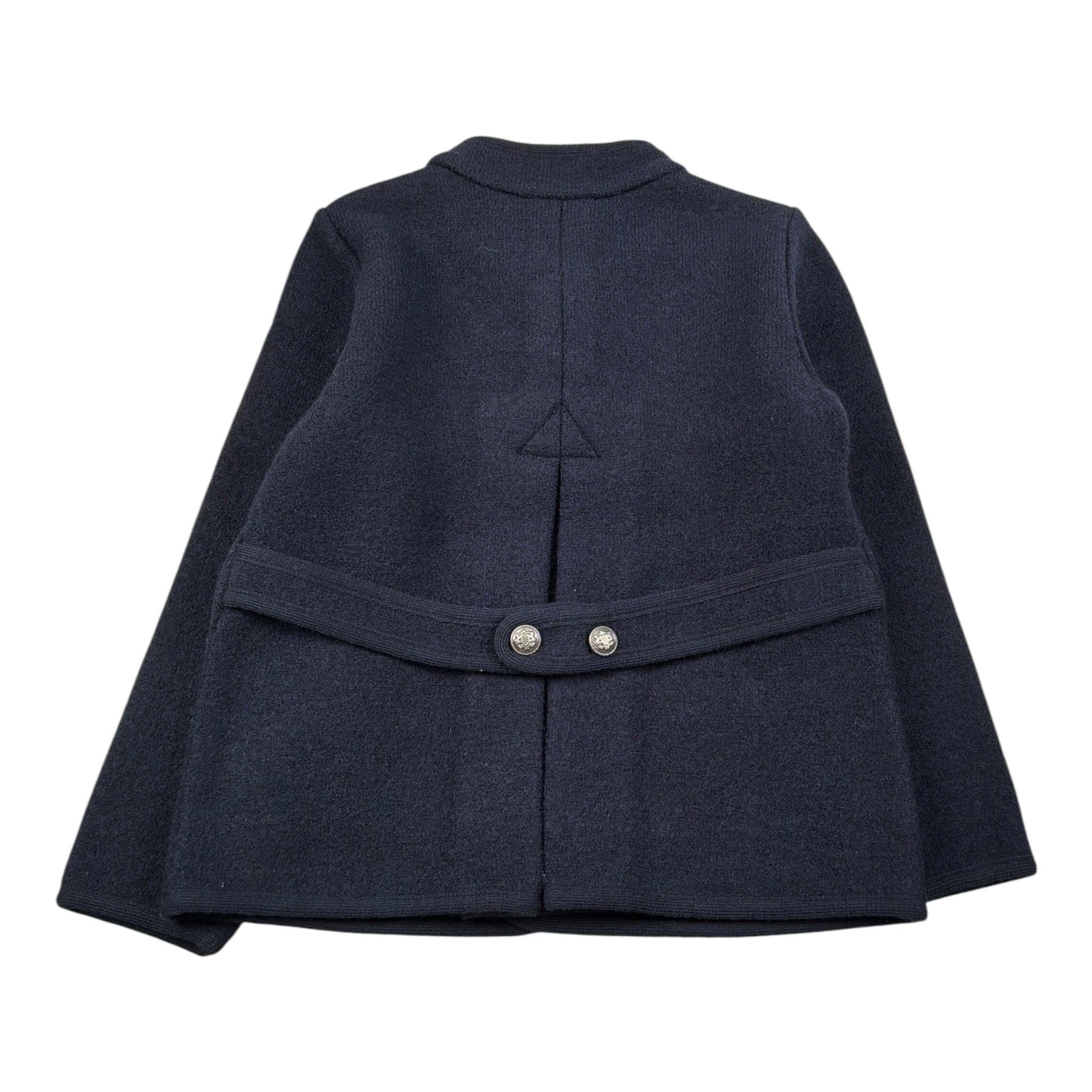 Marae Kids Cappotto tinta unita con Bottoni Blu per Bambina 3386 BLU MARAE KIDS 