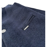 Marae Kids Cappotto tinta unita con Bottoni Blu per Bambina 3386 BLU MARAE KIDS 