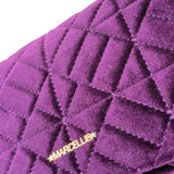 Marc Ellis Borsa tinta unita In Velluto Viola per Bambina JMAC00934 VIOLA MARC ELLIS 