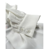 Marc Ellis Camicia tinta unita con Colletto Bianco per Bambina JMJSH00230 BIANCO MARC ELLIS 
