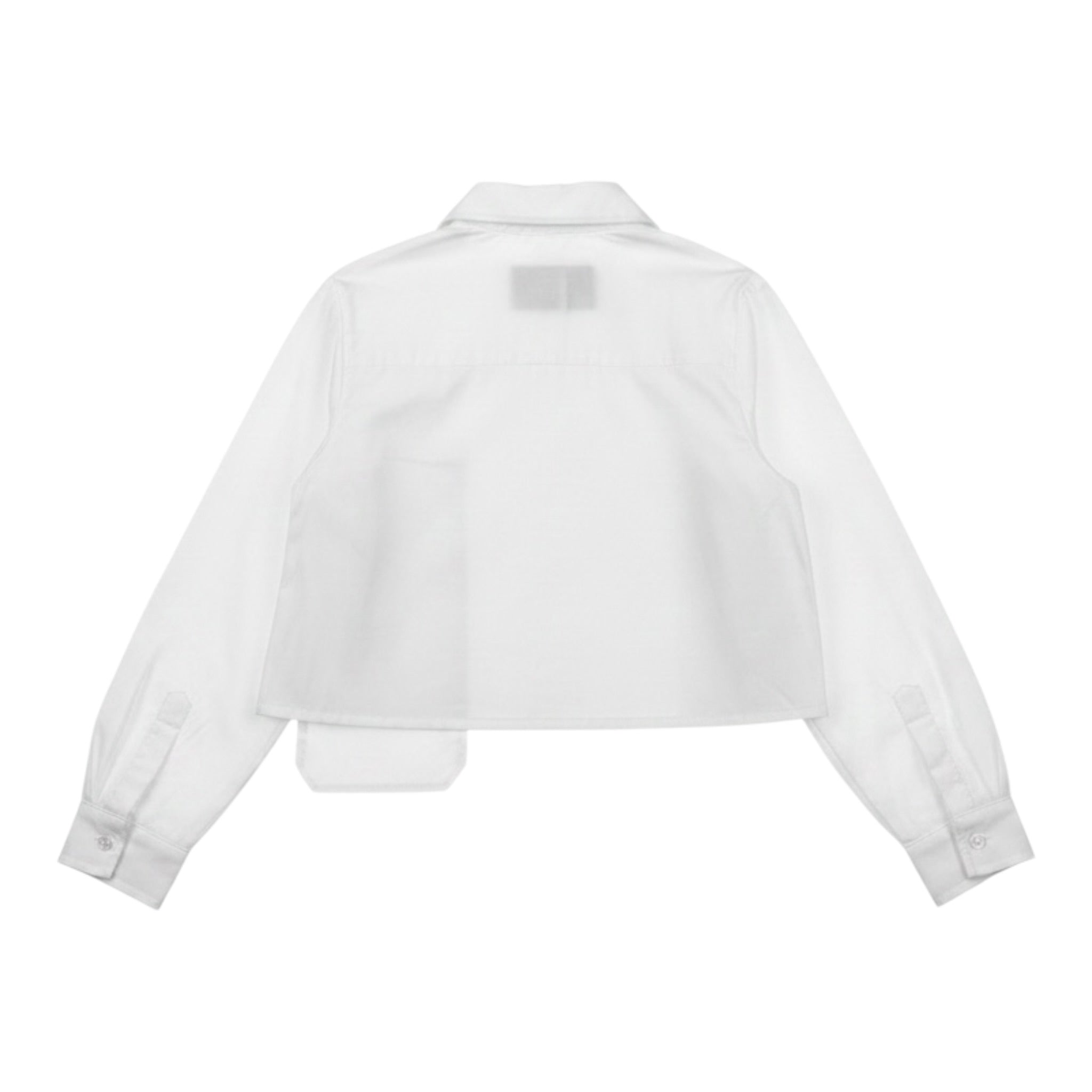Marc Ellis Camicia tinta unita Modello Crop con Logo Bianco per Bambina JMJSH02326 BIANCO MARC ELLIS 